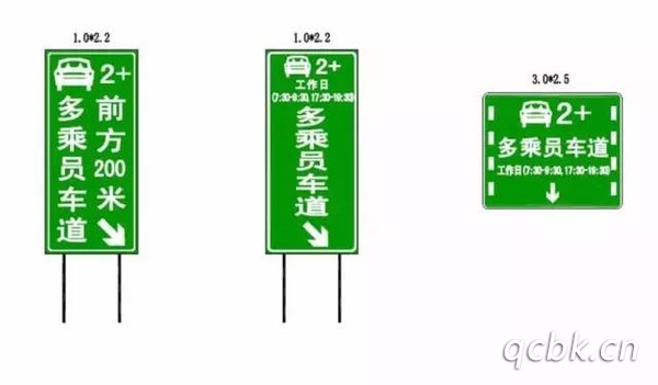 HOV車道標志是什么