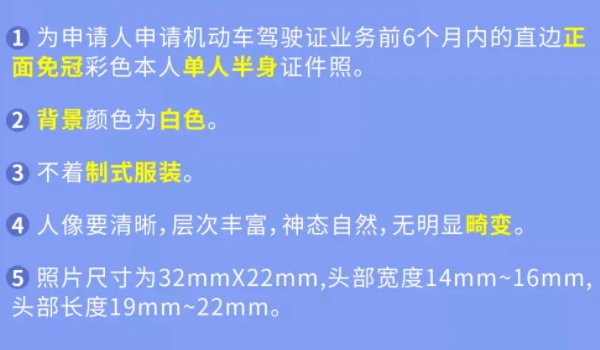 駕駛證照片可以自帶嗎、有什么要求 可以自行攜帶 符合相關(guān)尺寸