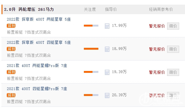 星途攬?jiān)滦姓?022款報(bào)價(jià)圖片 星途攬?jiān)滦姓妫ㄔ谑圮囆?7.99萬元起）