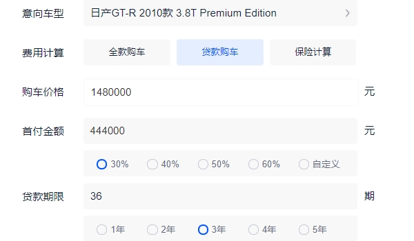 GTR多少錢一輛 GTR新車售價148.00萬(沒有在國內(nèi)上市)